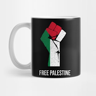 Free paslestine Raised Fist Mug